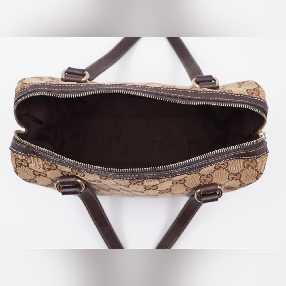 ❌️❌️SOLD❌️❌️M15❤️Gucci GG Canvas Mini Boston - Picture 10 of 15